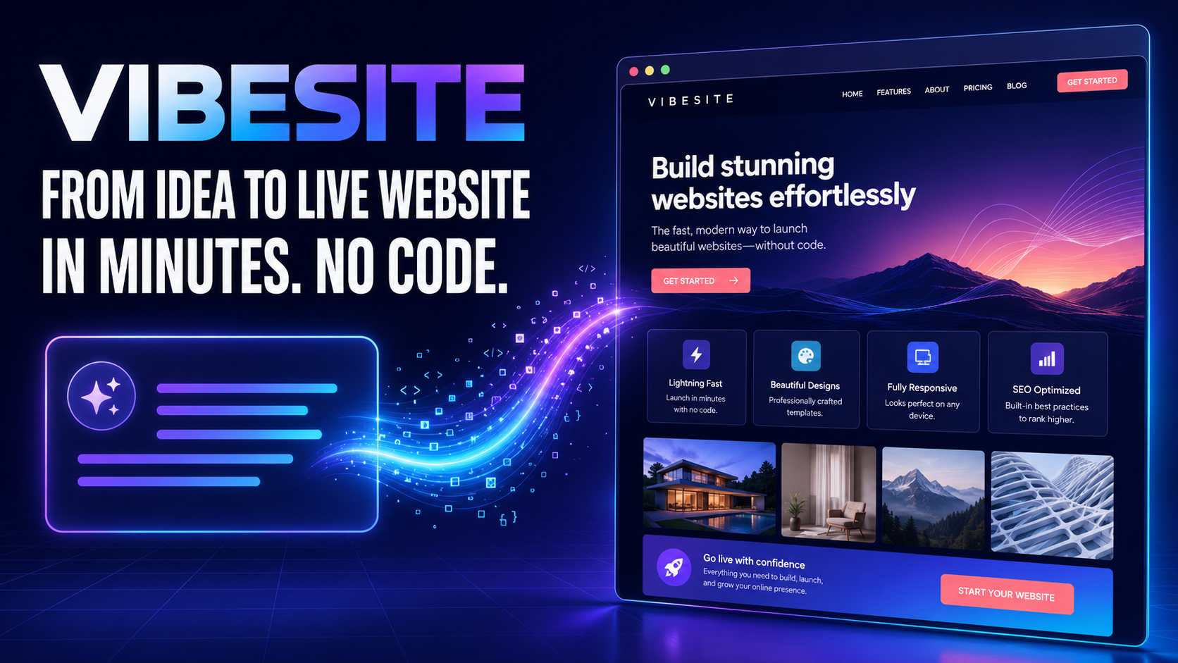 How VibeSite Turns Your Idea into a Live Website in Minutes (Without Writing a Single Line of Code)